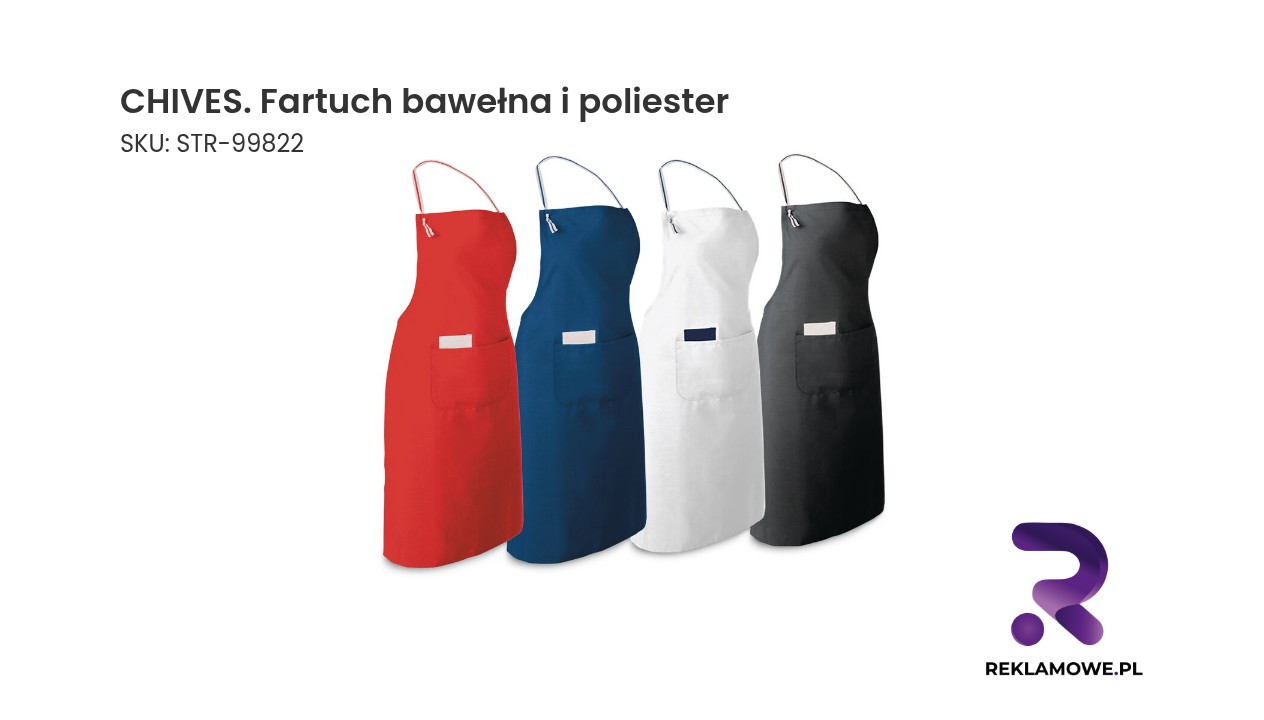 Fartuch z mieszanki bawełny i poliestru