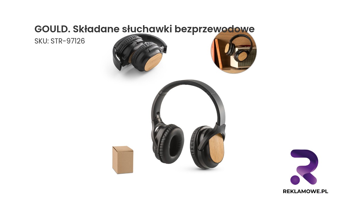 GOULD składane słuchawki bezprzewodowe