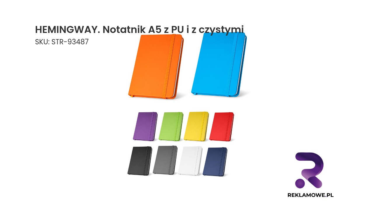 HEMINGWAY notatnik A5 z PU z czystymi kartkami