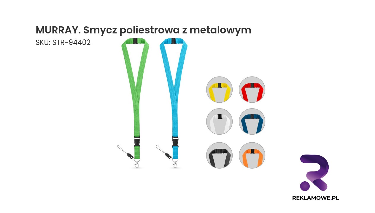 MURRAY smycz poliestrowa z metalowym zapięciem – zdjęcie produktu