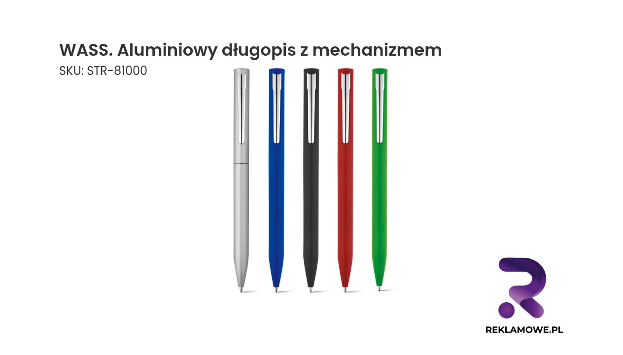 WASS aluminiowy długopis z mechanizmem – elegancki długopis reklamowy